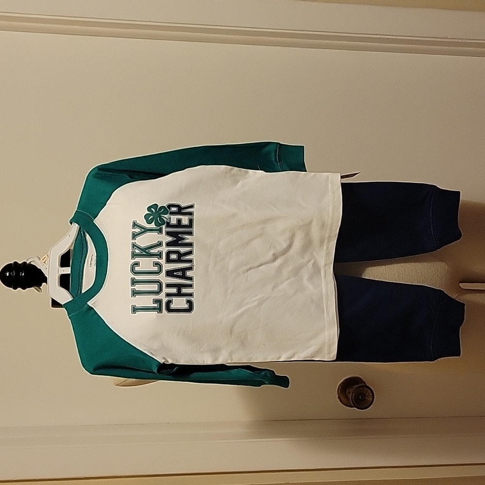 NWT: Carter's Lucky Charmer 2 Piece Pant Set